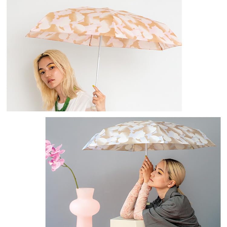 Folding Umbrella Mook Mini Orange and Rain for Commuting and 2026Wpc. Sun Umbrella/UV Protection Lightweight, Stylish, Cute, School, Women's