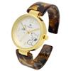 Fieldwork Snoopy Analog Acrylic Bangle Watch, Brown, Women's, PNT038-3