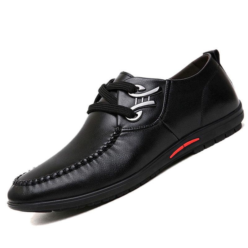 Fashion Brand Breathable Men Casual Shoes Lace Up Spring and Autumn Flat Casual Sneakers for Male Solid Waterproof Shoes X8 35
