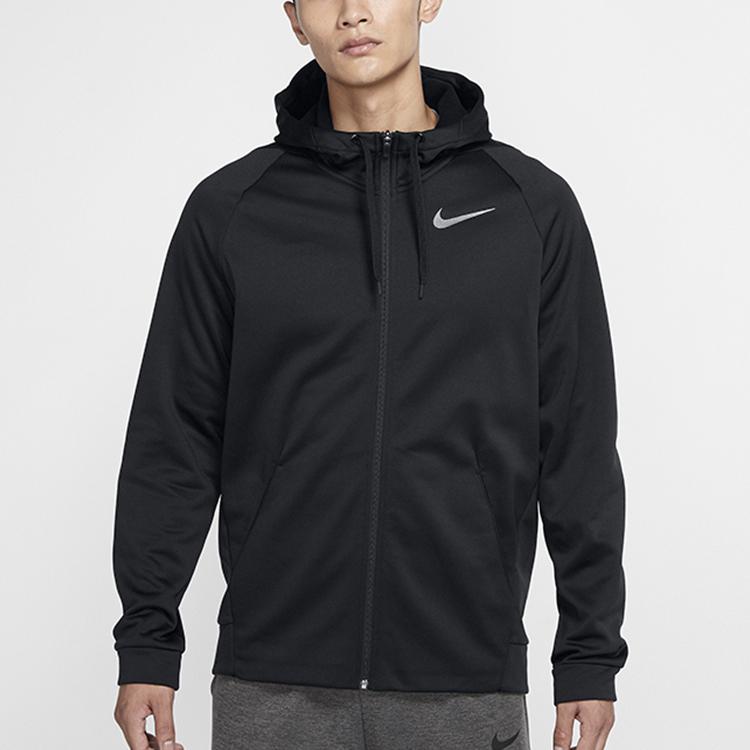 Nike Warm Fleece-Lined Thick Long Sleeve Jacket For Spring Men Tops Black CV7732-010