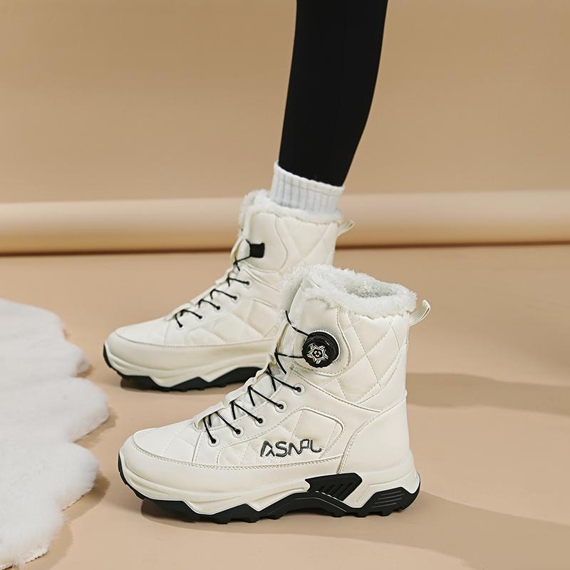 TUINANLE Hochwertige Herren-Schneestiefel Warme Plüsch-Winterschuhe Outdoor-Schneestiefel Damen Rutschfeste Plateau-Schuhe