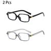 2/3 Pcs Rectangle Glasses Men  Fashion Vintage Blue Light Blocking Optical Frames Women New Trendy Simple Design Eyeglasses