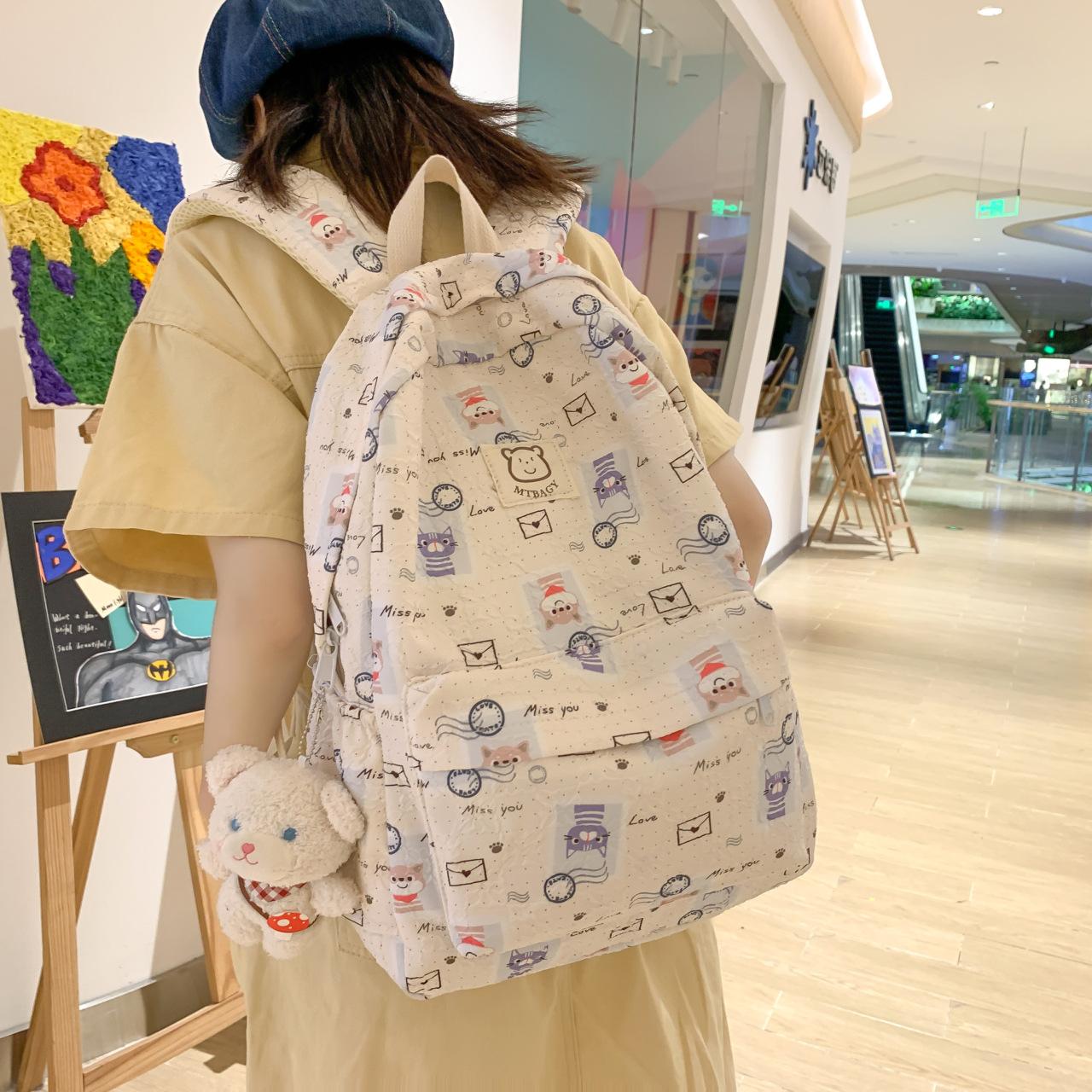 

Повседневный рюкзак для школьников с принтом граффити, школьный рюкзак