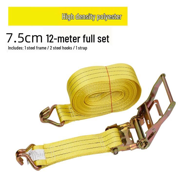Heavy-Duty Cargo Ratchet Tie-Down Strap