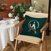 Simple Letter Design Au Pillow Case Comfort Sofa Bed Silky Elegant Invisible Zipper Decorative Cushion Cover