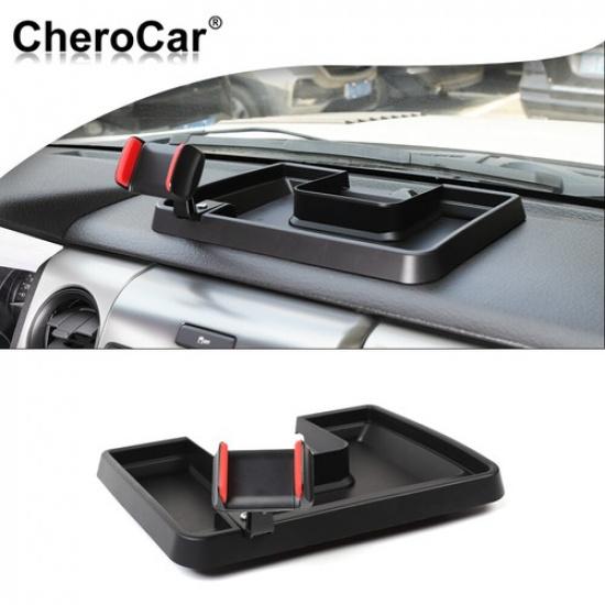 Center Dash Tray Phone Holder Mount Storage Box Cover for Ford F150 Accessories