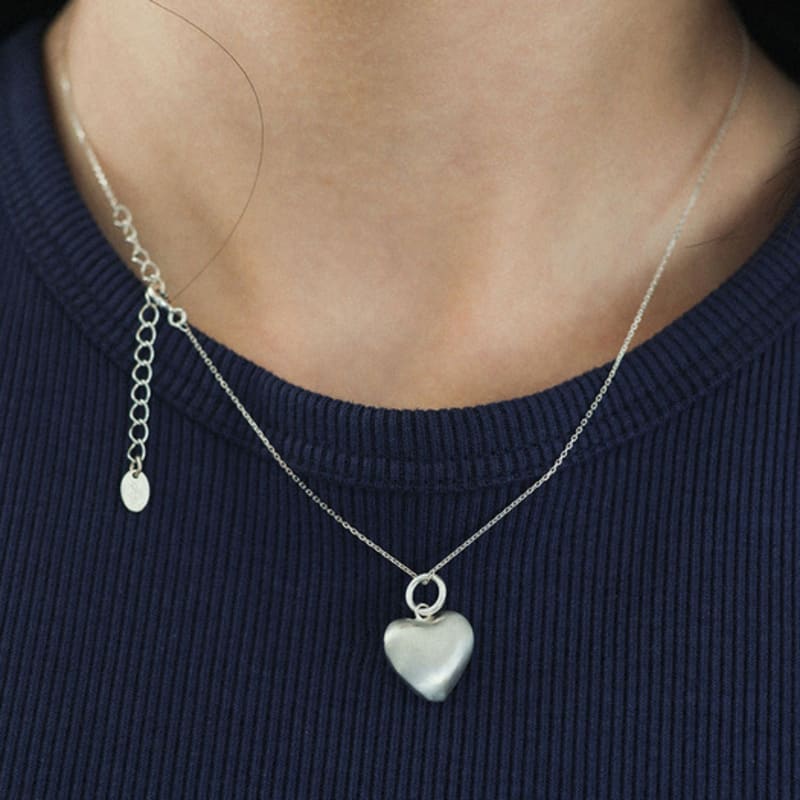 Modernliknande silver 925 switch hjärta halsband