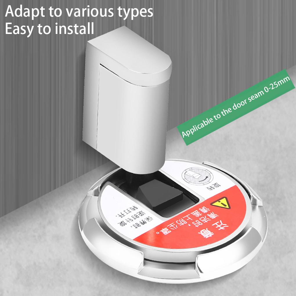 Punch-free Door Stopper Anti-collision Floor Stops Adjustable Height Hole Mounting Stoppers Hardware for Bedroom Living Room