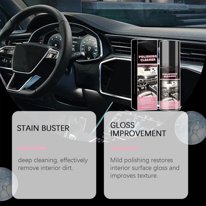 100ml Car Interior Polishing Cleaner Car Leather Seat Detailer Spray Protective Interior Cleaner Car Detailing Spray Cleaner