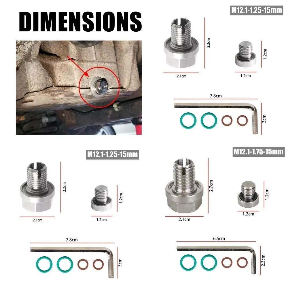 O-Ring Gasket Thread Repair Kit Stainless Steel Self Tapping Plug  Vehicle Maintenance