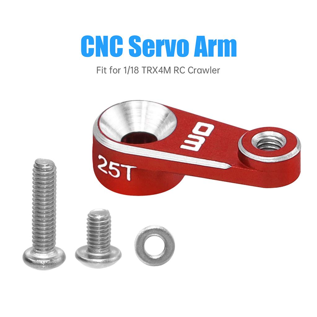 25T Servo Arm Tooth Servo Horn Steering Arm RC Steering Servo Arm Horn for 1/18 TRX4M RC Crawler for TRX4M RC Crawler
