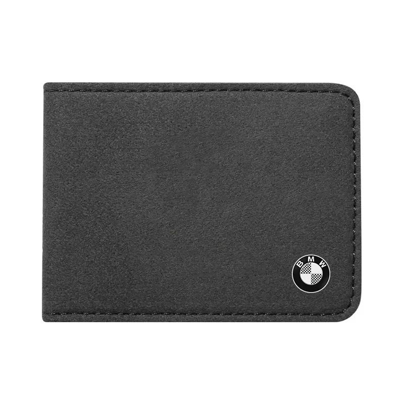 BAIL4 2025 Hot Car Driver License Suede Leather Bag Auto Driving Documents Wallet For BMW 50th E46 E90 E60 F30 F10 X1 X2 X3 X5 X4 X6 X