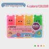 Bear Cartoon Fluorescent Pen Set, 1559: Mini Colored Marker Pens with Fun Bear Shapes