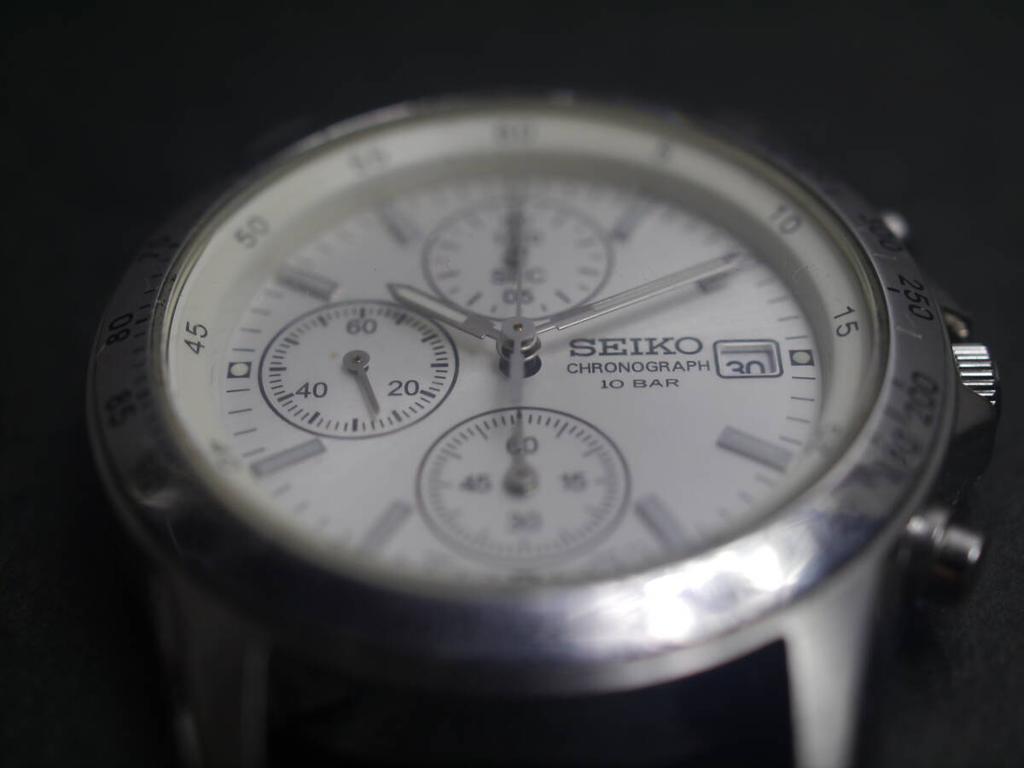 SEIKO Quartz Chronograph Watch Ae125 Working Condition 7T92-0DW0 Men's