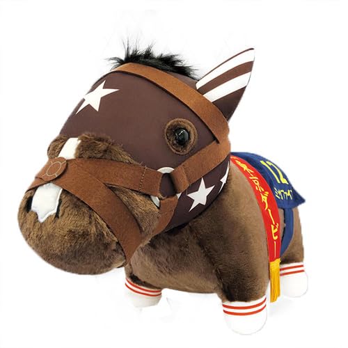 

Undefeated Triple Crown Winner Thoroughbred Collection Fluffy Big Plush Toy, Approx. H35 x W18 x D45cm, Mick Fire