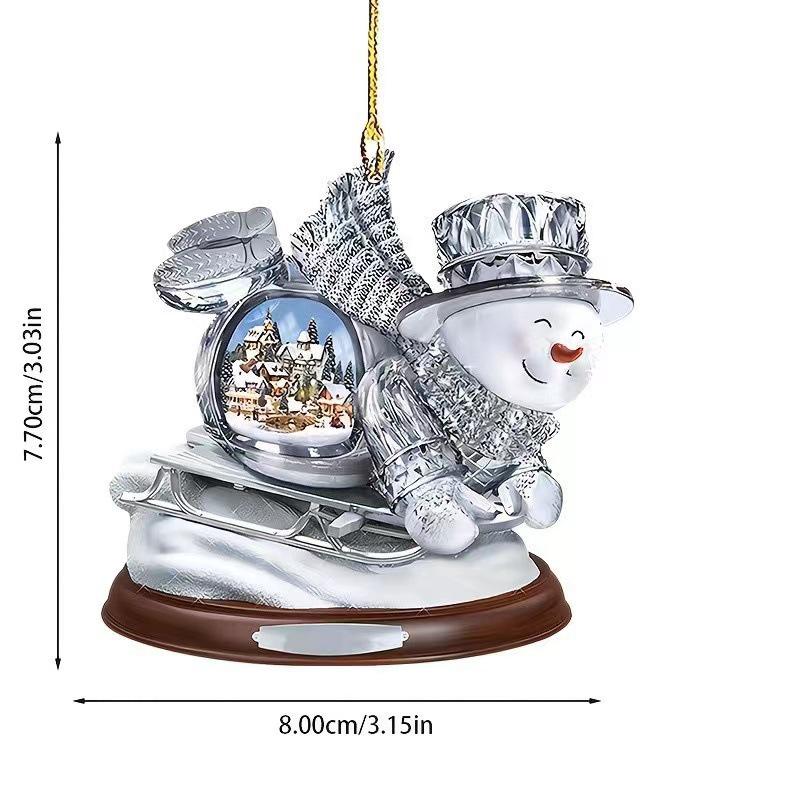 Santa Claus Acrylic Christmas Tree Pendant