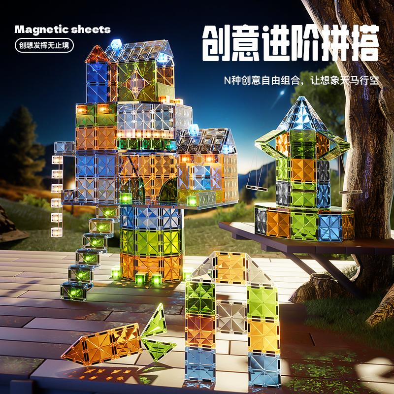 Made in China, magnetic building blocks, children's educational educational toys, boys and girls, building puzzle gifts, 3-8 yea