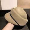 New Autumn and Winter Hat for Women's Design Sense Foreign Trade Wool Duckball Cap Solid Color Versatile Winter Warm Equestrian Hat