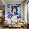 Sanrio Show by Rock Cyan Tapestry Kawaii Anime Cat Girl Wall Hanging Neko Maid Aesthetic Room Decor Manga Backdrop Wall Art