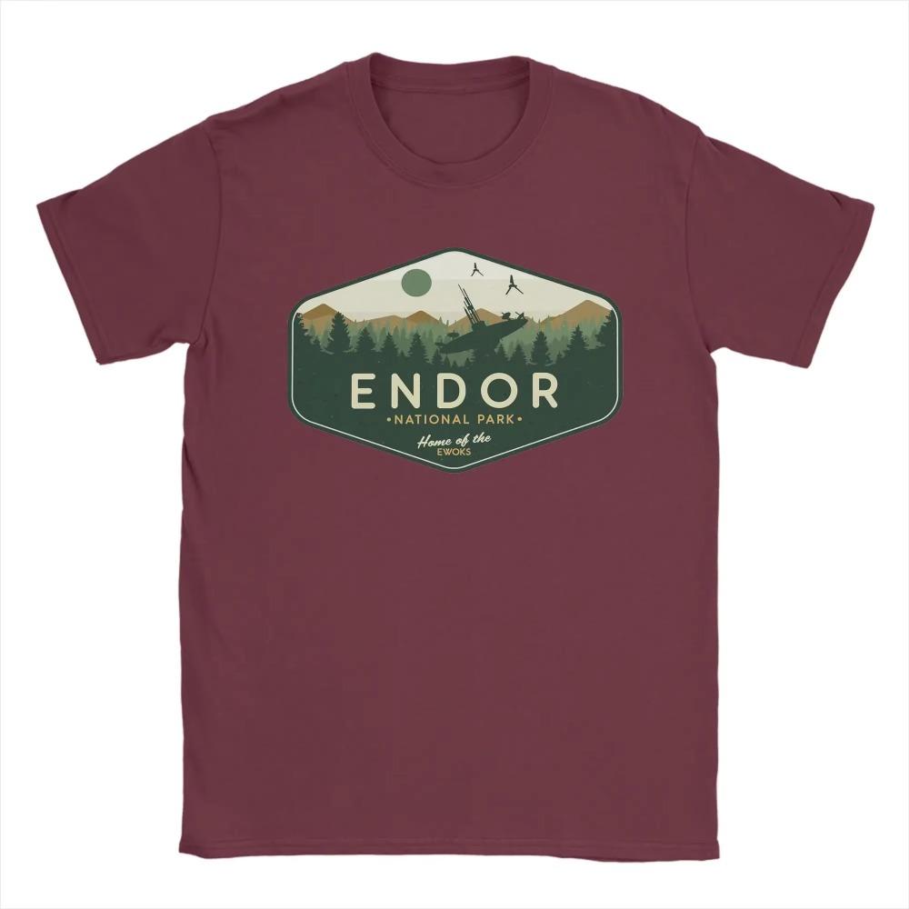 Endors National Park Home of the Ewoks T-Shirt for Men Tatooines  Tee Shirt O Neck Short Sleeve T Shirt Gift Idea Clothes