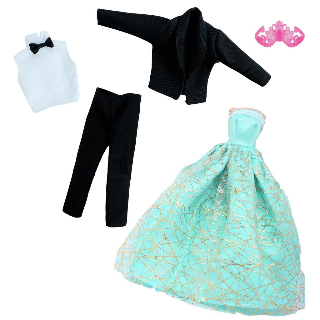 Motedukkepar Bryllupsklær til Ken for 30 cm Dukketilbehør Kjole Ballkjole Dress T-skjorte Shorts 1/6 30 cm Dukkehus (INGEN DUKKER)