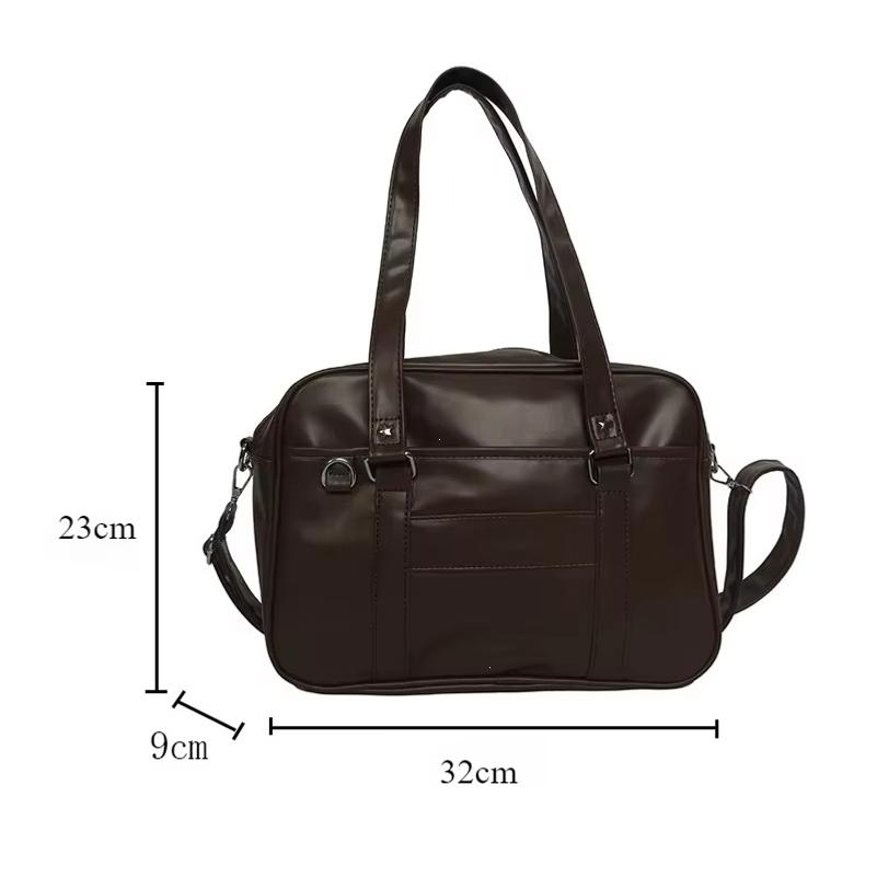 Japanischer Stil JK Tasche Damen Highschool-Schüler Uniformtasche PU-Leder Umhängetasche Damen Einfache Handtaschen Umhängetaschen Itabag