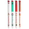 4Pcs Christmas Erasable Pens Santa Snowman Reindeer Patterns Gel Pens 0.5mm Refillable Writing Pens School Office Supplies