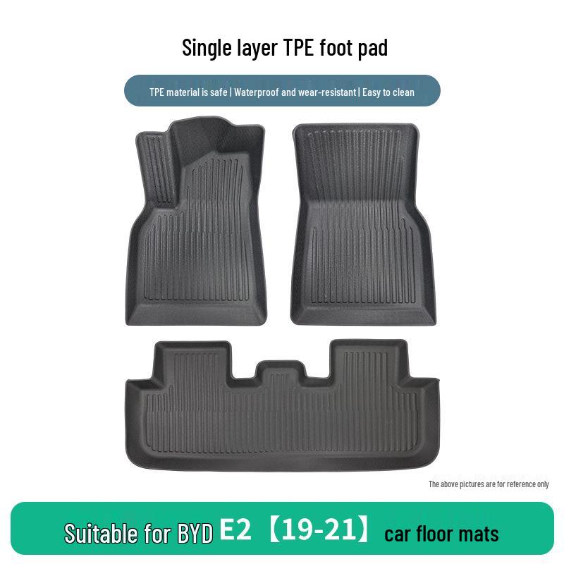 Durable TPE Floor Mats (3-Piece) for BYD E2 [2019-2021]