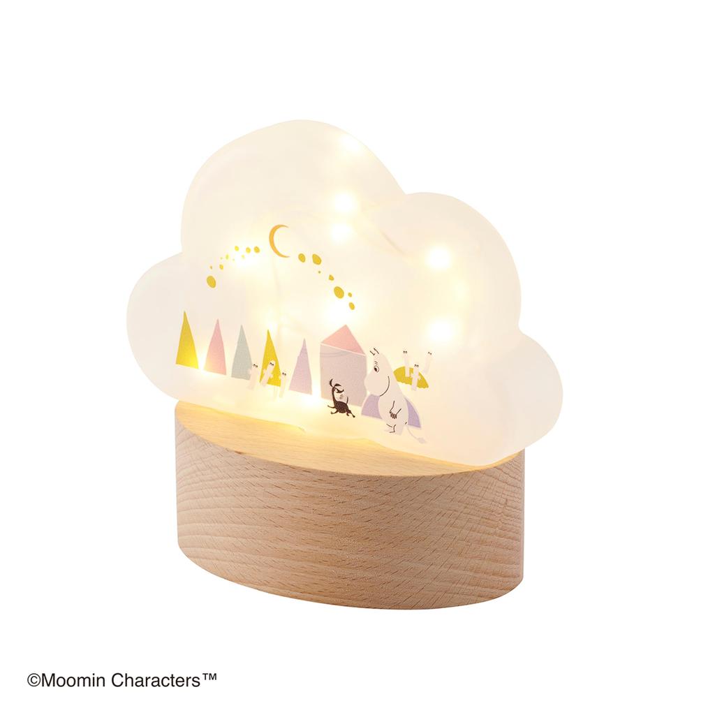 Chatani Moomin Cloud LED Light, Milky White, H13 x W13 x D7.5cm, 152-333241F