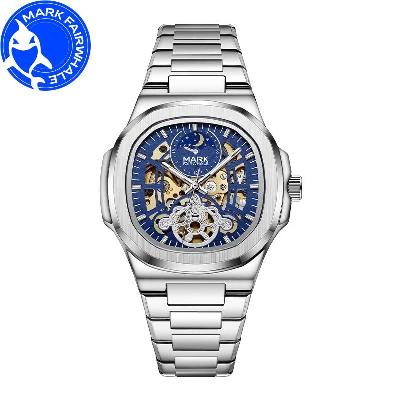 MARK FAIRWHALE Mechanical Watches for Man Tourbillon Stainless Steel Waterproof Automatic Movement Luxury Men Watch Best Gift