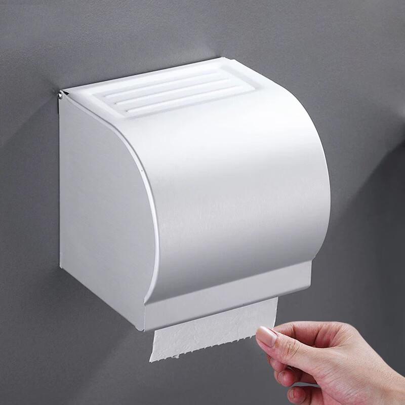 K8 No-Drill Space Aluminum Waterproof Toilet Paper Holder