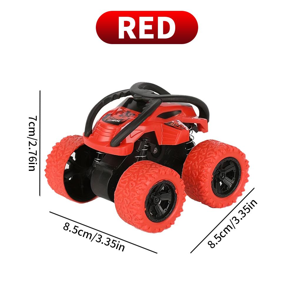 

Игрушечная инерционная машина для трюков с полным приводом - инерционный привод, не требует батареек, высокая играбельность - подходит для мальчиков и девочек как г красный