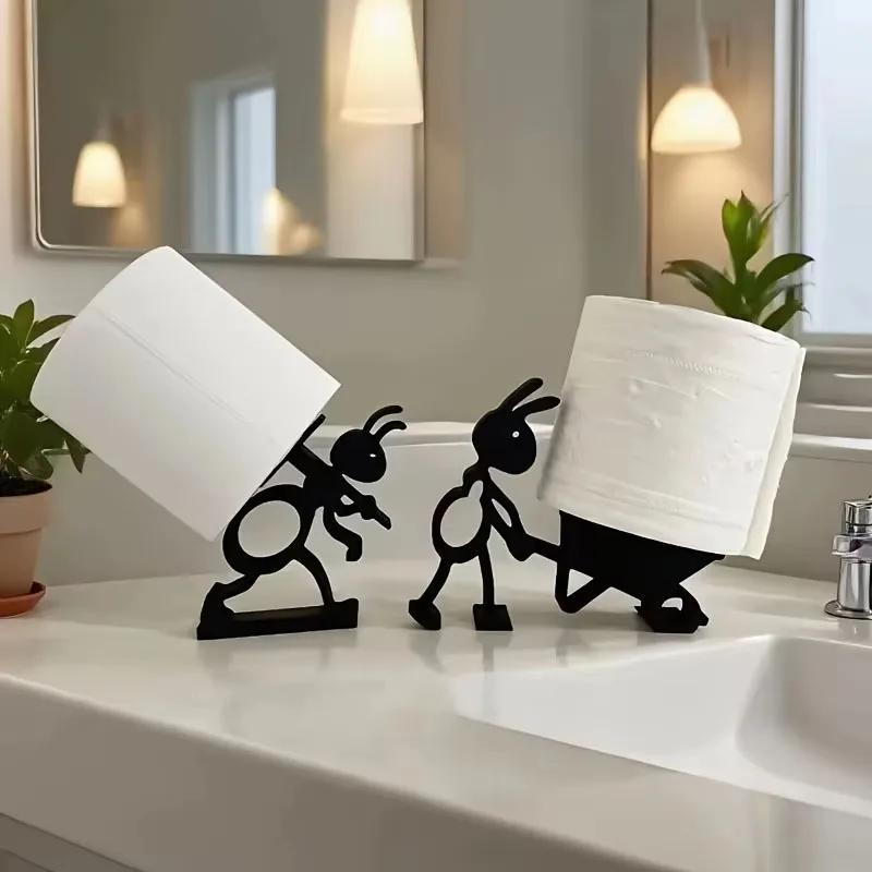 Antique Paper Holder Bathroom Toilet Paper Display Decorative Furniture Multi-Scene Applicable Animal Simulation Ornament