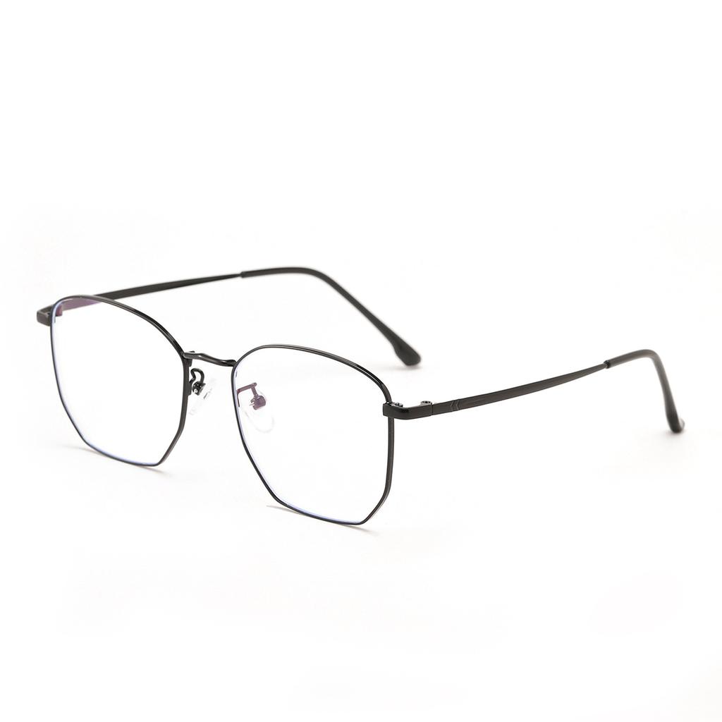Glasses 3460 Large Frame Irregular Round Thin Frame Flat Mirror