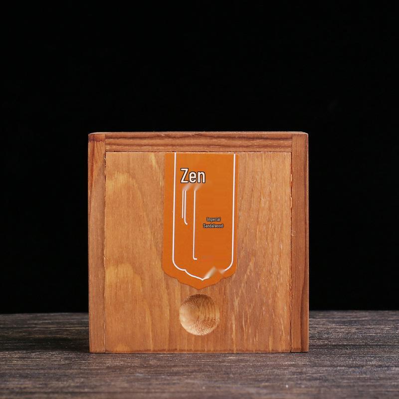 Sandalwood Incense Coils: 30 Discs in Wooden Box - 4-Hour Burn for Indoor Odor Removal & Air Purification