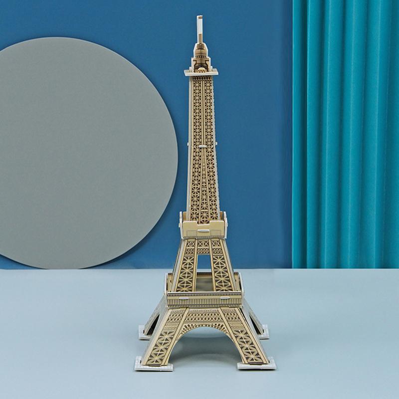 3D Paper Card World Famous Architectural Models Puzzle Handmade DIY Assembly Developmental Toys for Boys Gift