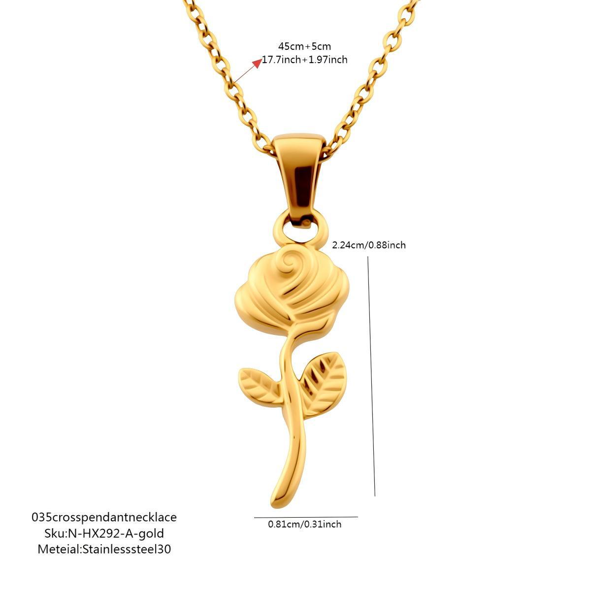 Geometric Minimalist Stainless Steel Round Zircon Clavicle Necklace