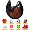 1Pcs  Single Ball Bag With Zipper Pocket Mesh Ball Storage Bag Sport Equipment Drawstring Sling Storage Net Carrying Basketball