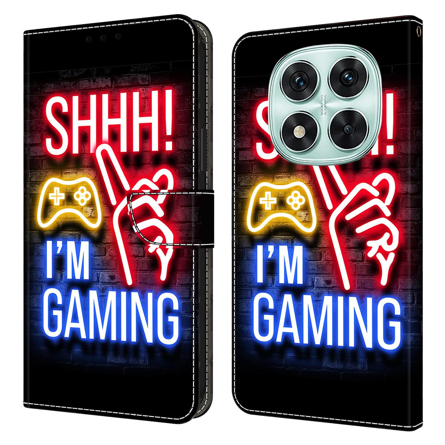 

Для Xiaomi Redmi Note 14 Pro 5G Чохол-гаманець з друком візерунка, підставка, шкіряна відкидна кришка для телефону G