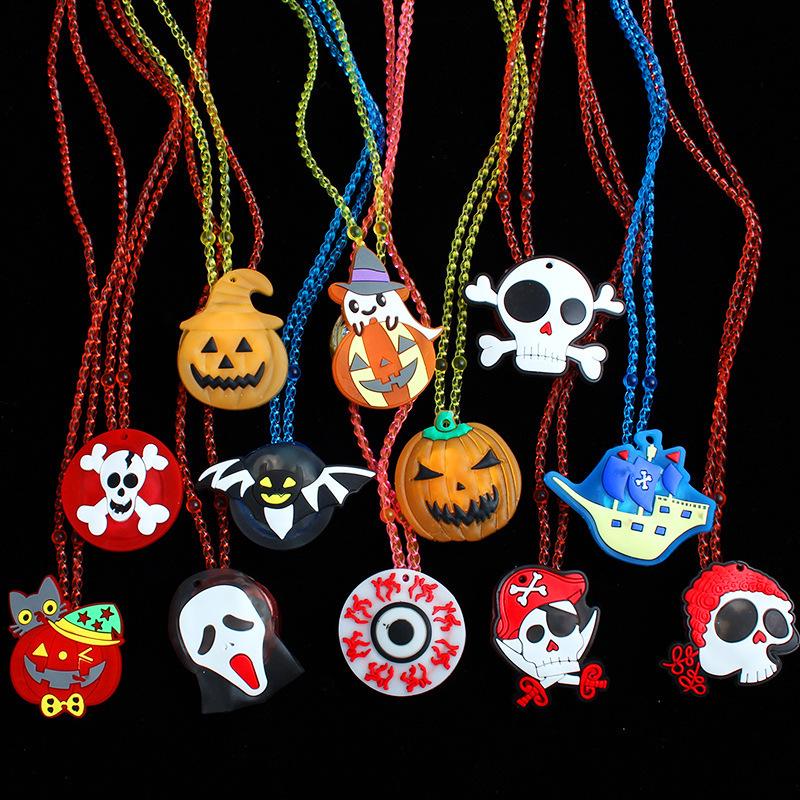 Halloween Light-Up Pumpkin Ghost Ring: Kids' Toy & Gift, Kindergarten Activity Decoration, Student Reward