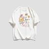 American Cartoon Printed Large Size Fat MM Short-sleeved T-shirt Women's Summer Loose Ins Trendy Brand Casual Couple Half-sleeved Top