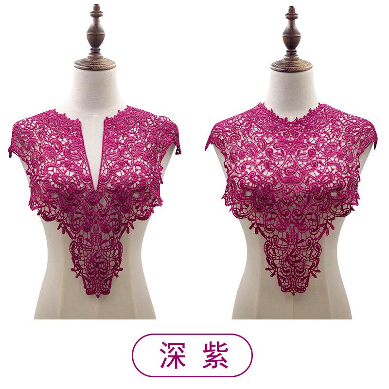 Water-Soluble Lace Collar, Polyester Silk Embroidered Corsage, Three-Dimensional Hollow Collar, Fake Collar, Front Collar And Back Collar Shawl.