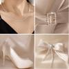 1pcs 2 Yard Length Rhinestone Chain Ribbon 3mm Rhinestones DIY Wrap Roll Ribbon  For DIY Crafts