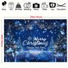 One Piece Polyester Christmas and New Year Banner  No Electricity Required - Winter Wonderland Snowflake Decorative Background