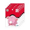 Showa Note Pokemon Chansey Die-Cut Water-Resistant Stickers, 5-Pack Japanese Anime Character Decals