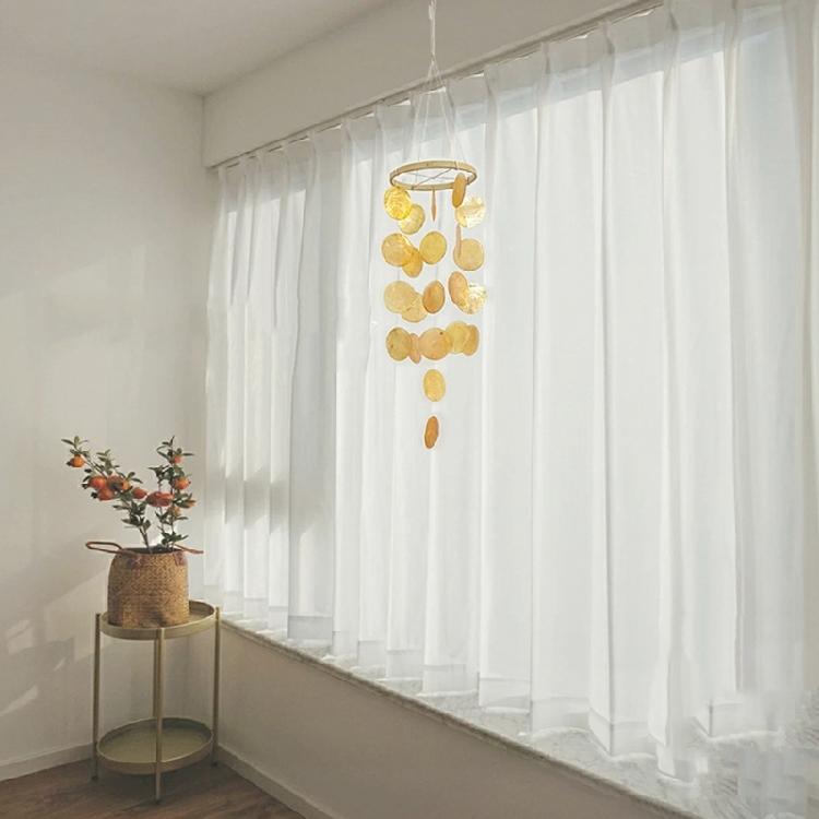 Handcrafted Capiz Shell Windchime Coastal Styles Decors forOutdoors Indoor,Garden Decorations Wind Chimes for Outside