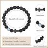 JYL TS Bracelet Men Elastic  Cross Charm Boosts Courage & Positive Energy Flow