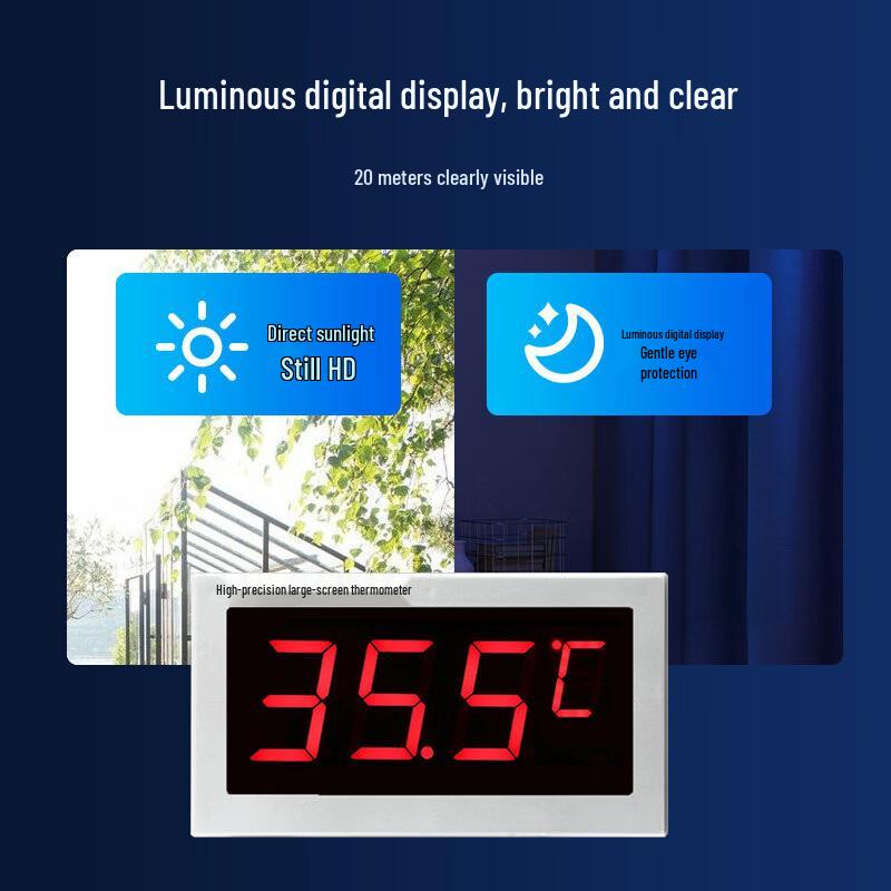 High-Precision Digital Thermometer with 5M Waterproof Probe