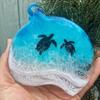 Sea Turtle Acrylic Ornaments Ocean-Themed Christmas Tree Decor Holiday Turtle Hanging