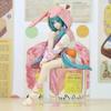 14CM NEW Anime HATSUNE MIKU Figure Noodle Stopper Figure Rabbit Ear Pajamas Model Toy Doll Aciton Figure Collection Gift PVC